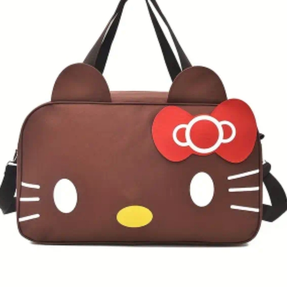 Brown Hello Kitty Bag with Red Bow - Picture 1 of 1